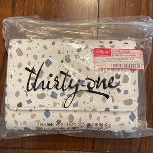 Thirty-one Inspired Crossbody NWT Terrazzo Pebble